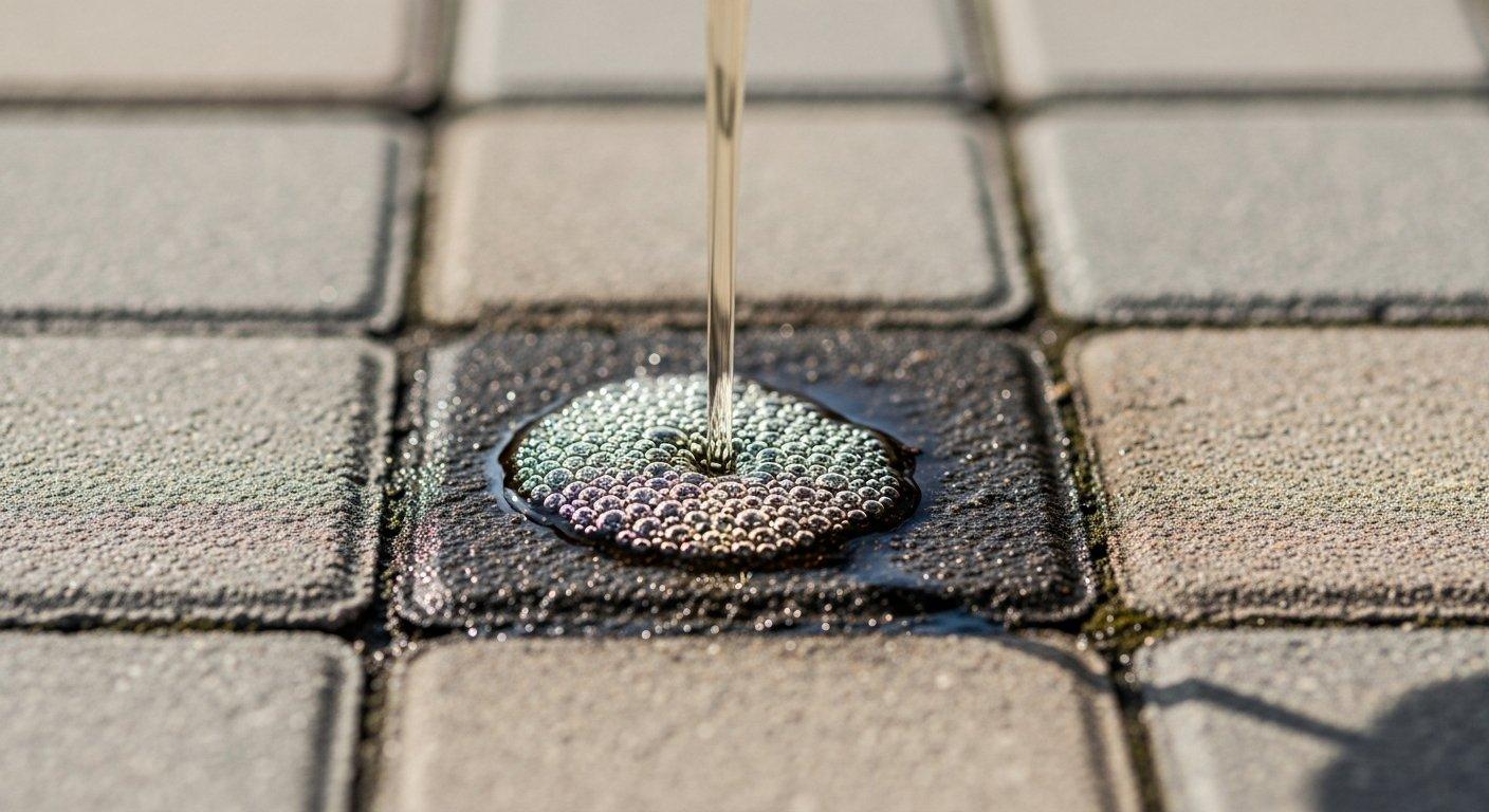 Jak usunąć plamę oleju z kostki? Domowe i chemiczne sposoby