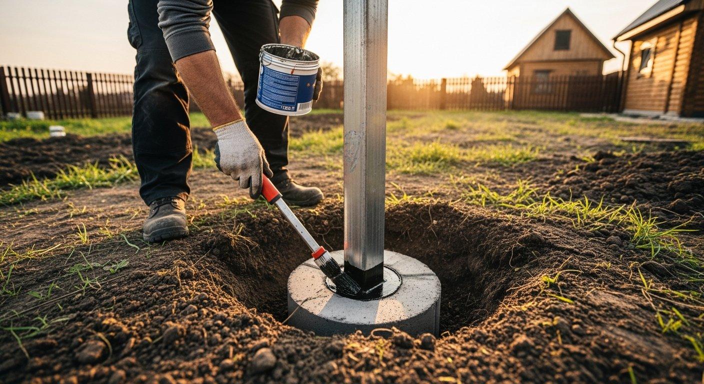Jak zabezpieczyć słupki metalowe w ziemi przed korozją?