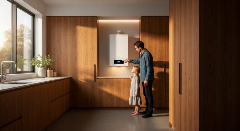 wide shot of a modern