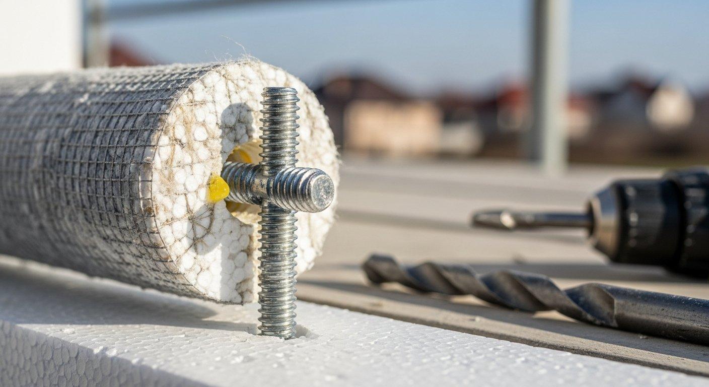 Mocowanie belki do ściany ocieplonej styropianem?