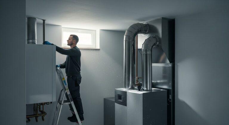 Odprowadzenie spalin z pieca gazowego z zamkniętą komorą