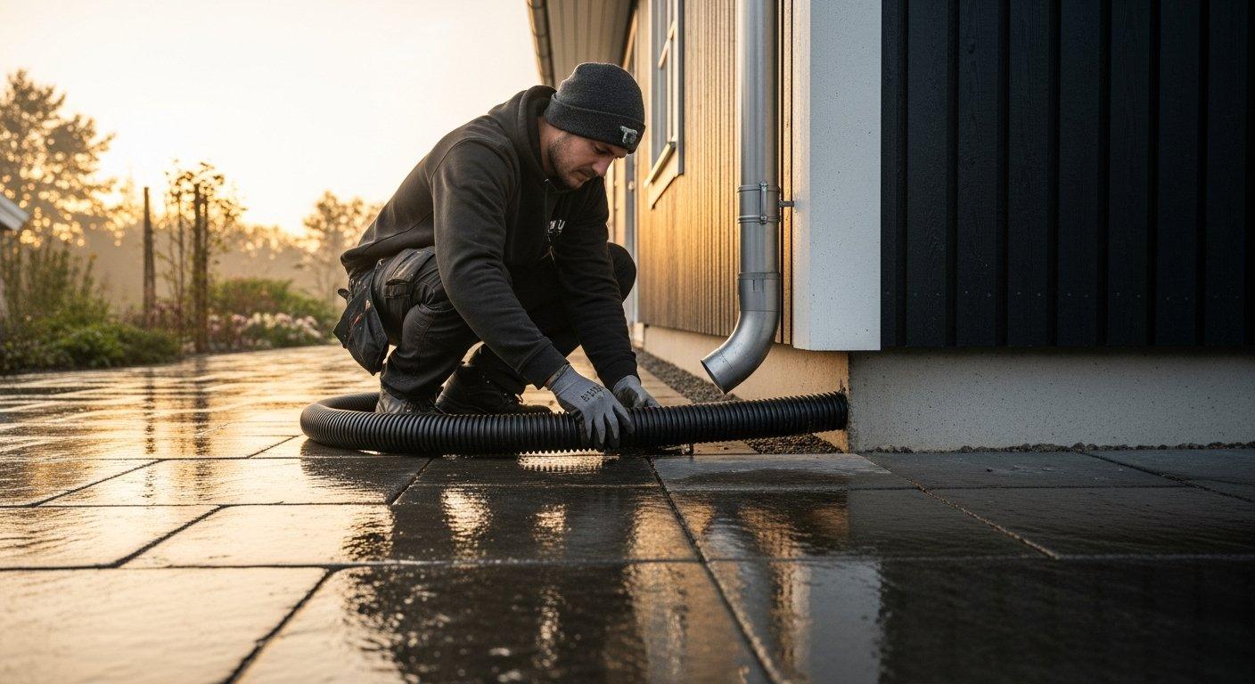 Odprowadzenie wody z rynny do drenażu – jak to wykonać?