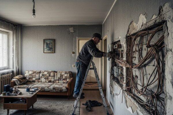 Schemat instalacji elektrycznej w bloku z wielkiej płyty