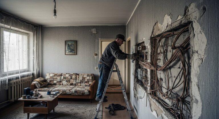 Schemat instalacji elektrycznej w bloku z wielkiej płyty