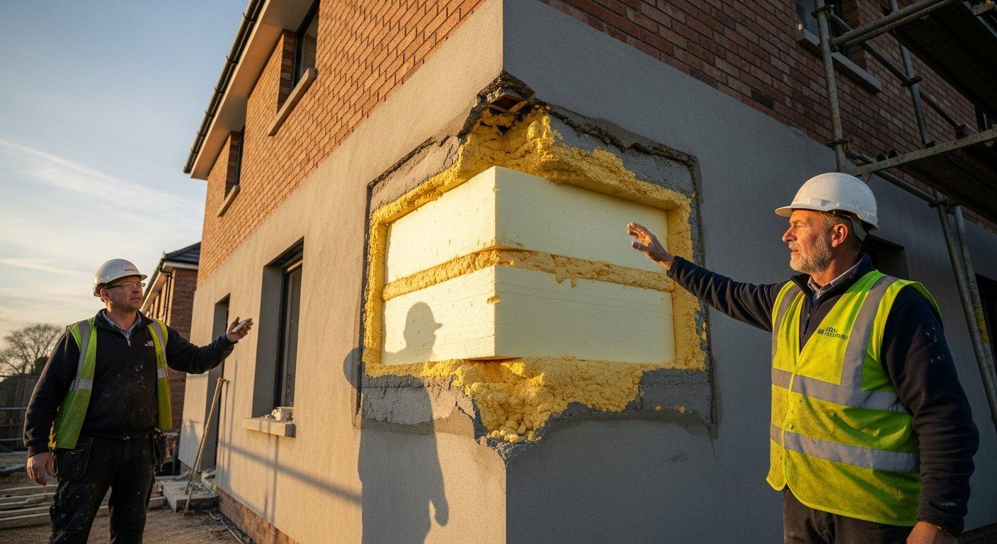 Styropian w środku muru i na zewnątrz – czy to błąd?