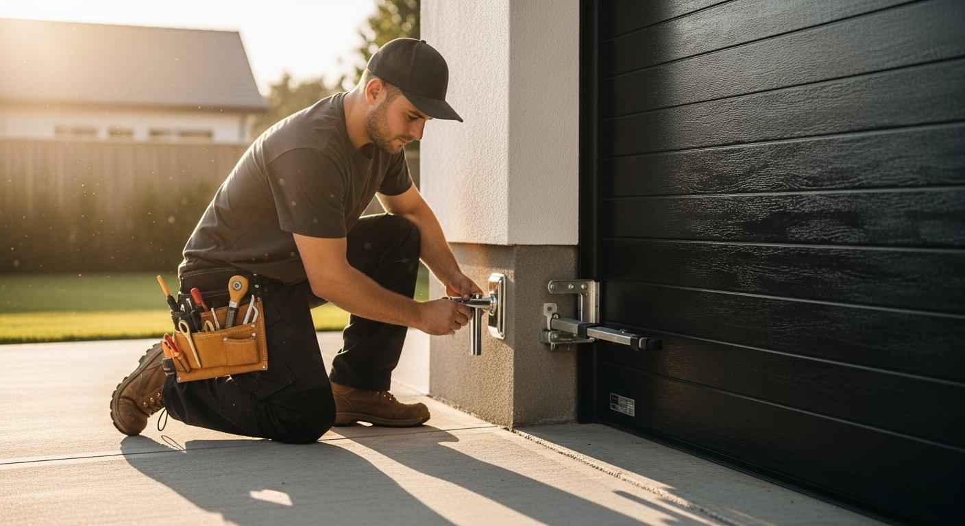 Wymiana zamka w bramie garażowej uchylnej – instrukcja