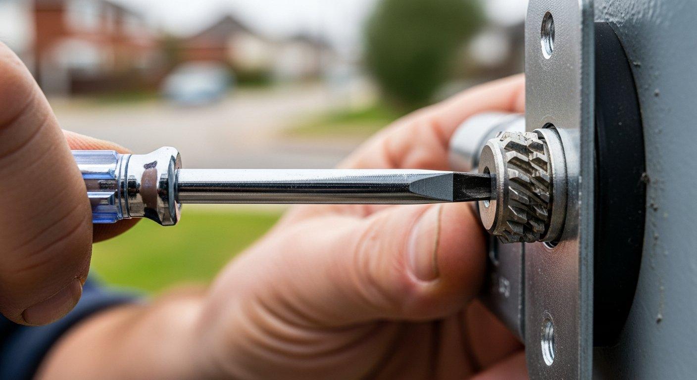 Wymiana zamka w bramie garażowej uchylnej – instrukcja