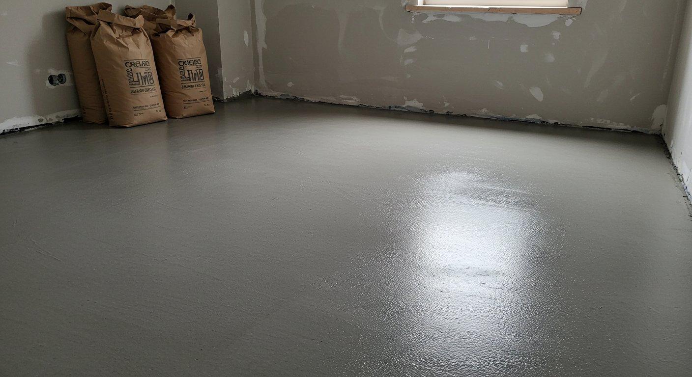 Ile worków gotowej wylewki kupić na 10 m²? Prosty kalkulator i zużycie materiału