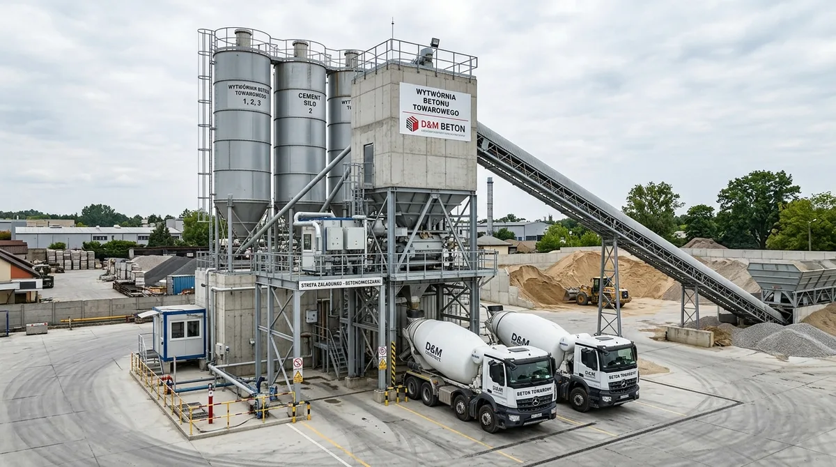 Wytwórnia betonu towarowego i betonomieszarki